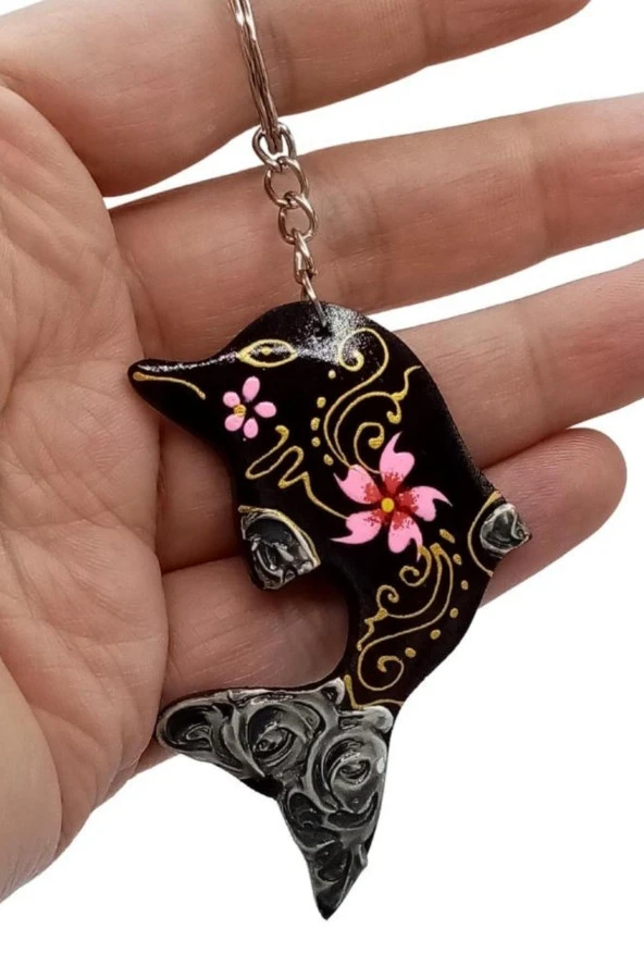 Hindistan Cevizi Yunus Balığı Anahtarlık Dörtlü Hediyelik Paket - Resim 7