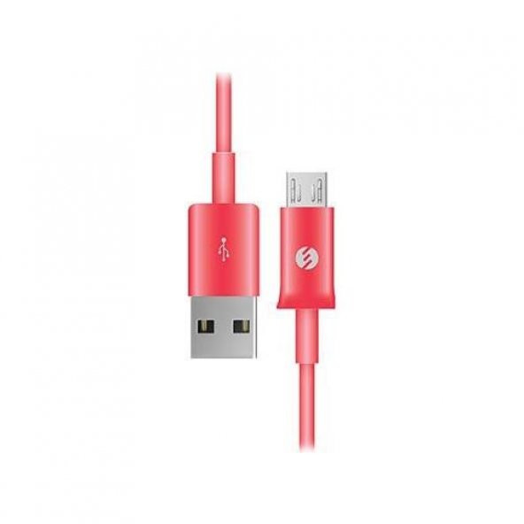 S-link SMG-140 1.3a Micro Usb pembe Data+Şarj Kablosu