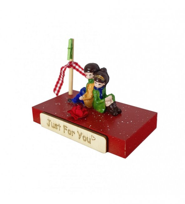 Sevgili Özel Tasarım Biblolu Notluk Just For You HK2599 - Resim 2