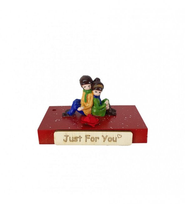 Sevgili Özel Tasarım Biblolu Notluk Just For You HK2599 - Resim 3