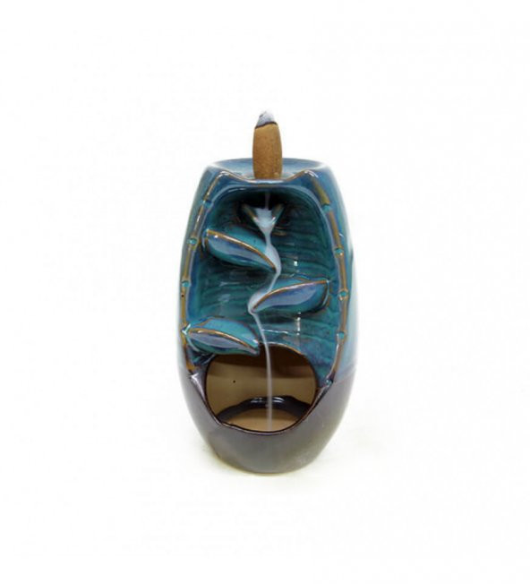 Şelale Model Seramik Tütsülük ve Buhurdanlık Mavi HK2590 - 2