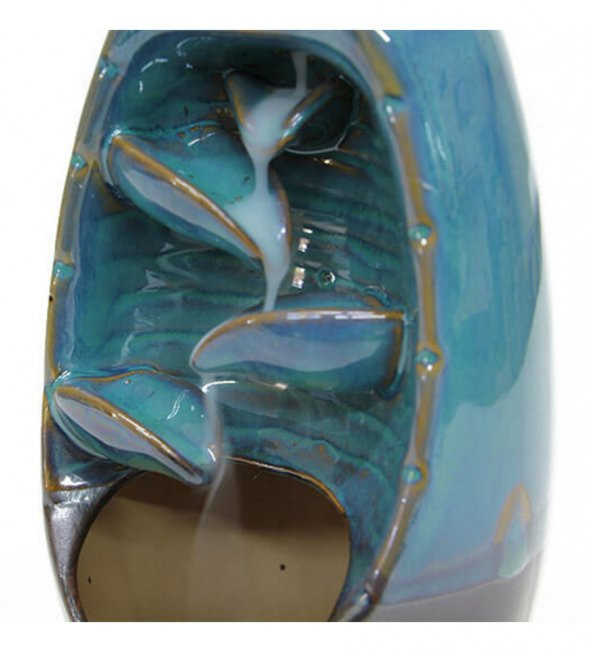 Şelale Model Seramik Tütsülük ve Buhurdanlık Mavi HK2590 - 3