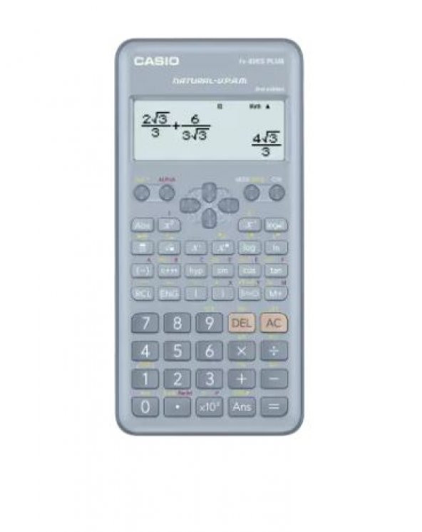 Casio FX-82ES Plus Mavi Bilimsel Fonksiyonlu Hesap Makinesi 2.Versiyon ürün görseli 1