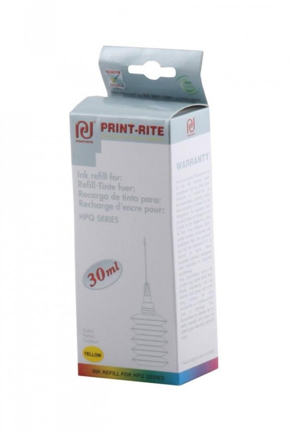 Print-Rite Hp Üniversal Dye Sarı Mürekkep 30ml - 1