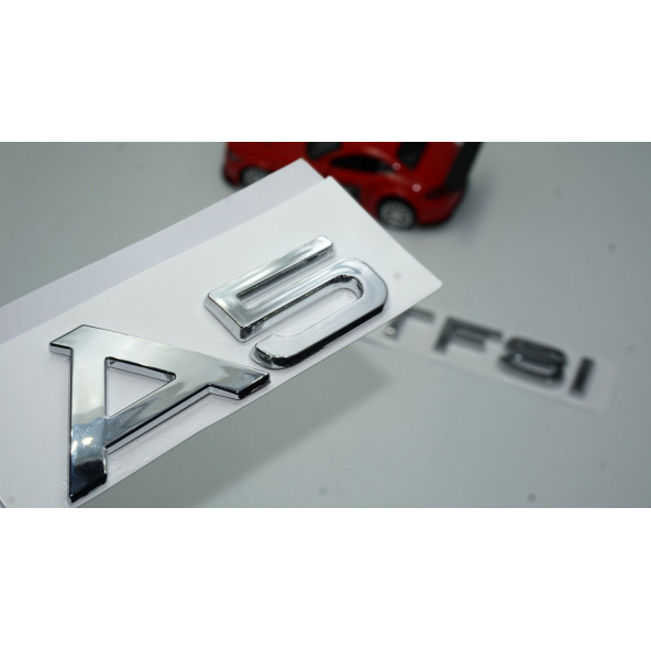 Audi A5 55 TFSi Krom ABS 3M 3D Bagaj Yazı Logo Orjinal Ürün