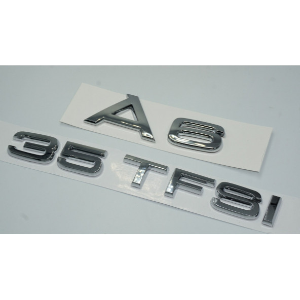 Audi A6 35 TFSi Krom ABS 3M 3D Bagaj Yazı Logo Orjinal Ürün - 2