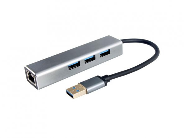 Vcom DH312A Usb 3.0 To USB3.0-3+RJ45 Çoklayıcı