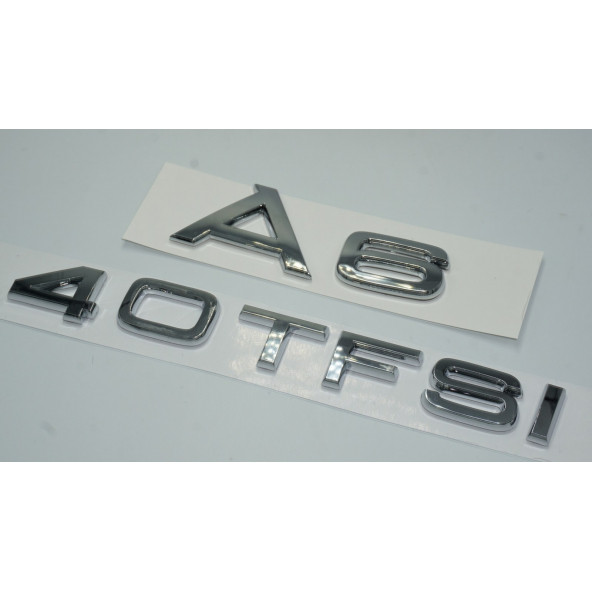 Audi A6 40 TFSi Krom ABS 3M 3D Bagaj Yazı Logo Orjinal Ürün - Resim 2