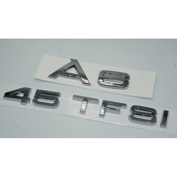 Audi A6 45 TFSi Krom ABS 3M 3D Bagaj Yazı Logo Orjinal Ürün - 2