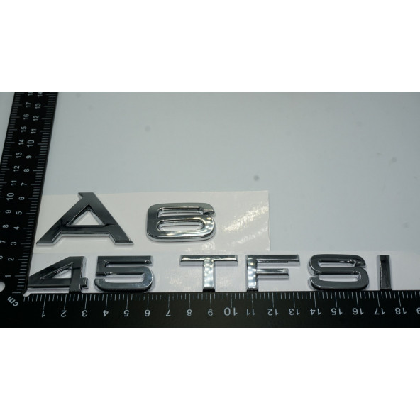 Audi A6 45 TFSi Krom ABS 3M 3D Bagaj Yazı Logo Orjinal Ürün - 3