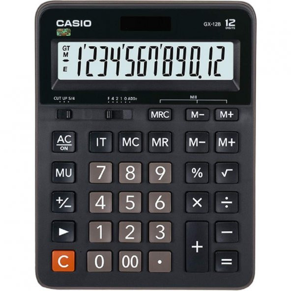 Casio GX-12B 12 Hane Masa Üstü Hesap Makinesi ürün görseli 1