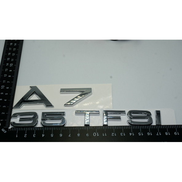 Audi A7 35 TFSi Krom ABS 3M 3D Bagaj Yazı Logo Orjinal Ürün - 3