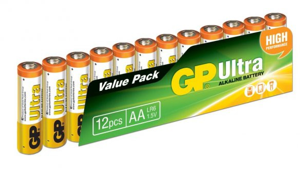Gp LR6 AA Boy Ultra Alkalin Kalem Pil 12li Paket GP15AU-VS12