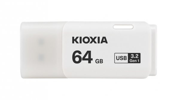 Kioxia 64GB U301 Beyaz USB 3.2 Gen 1 Flash Bellek