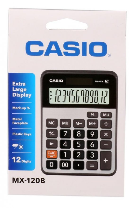Casio MX-120B 12 Hane Masa Üstü Hesap Makinesi - Resim 2