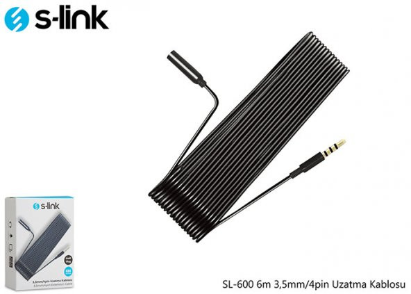 S-link SL-858 1.5m Stereo Uzatma Kablosu