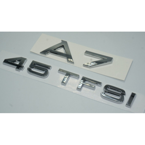 Audi A7 45 TFSi Krom ABS 3M 3D Bagaj Yazı Logo Orjinal Ürün - 2