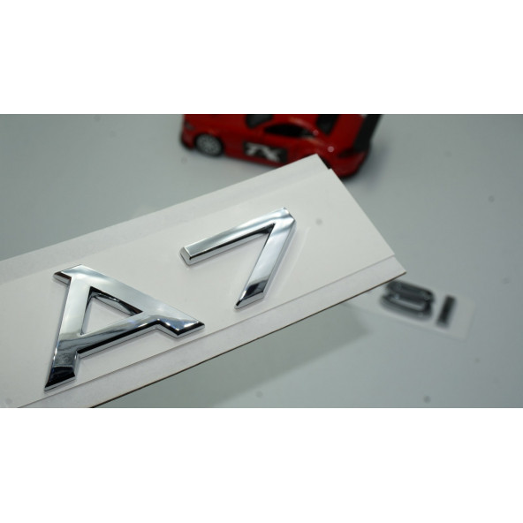 Audi A7 50 TFSi Krom ABS 3M 3D Bagaj Yazı Logo Orjinal Ürün ürün görseli