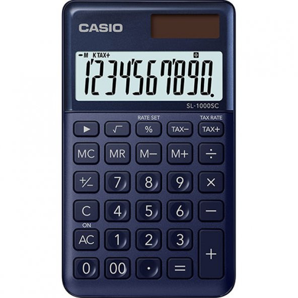 Casio SL-1000SC-NY Cep Tipi 10 Hane Lacivert Hesap Makinesi ürün görseli 1