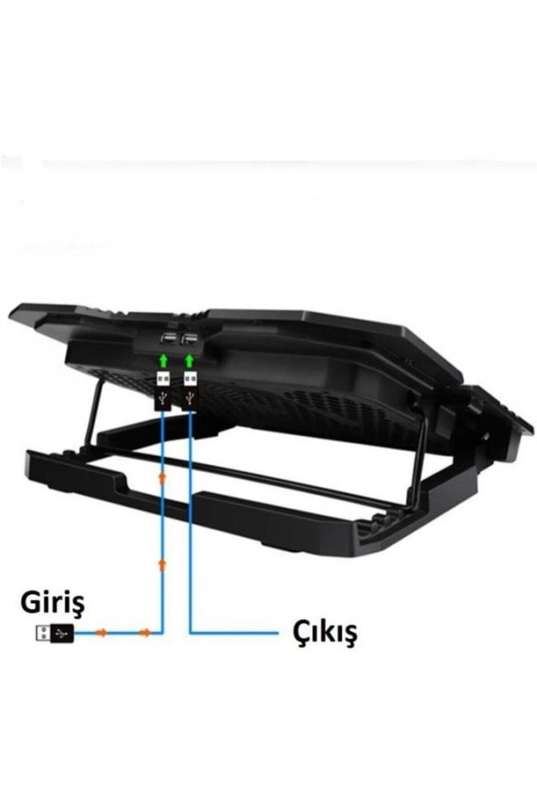Frisby FNC-5235ST GS6 Notebook Soğutucu (6xFan) LCD Kontrol Panel Metal Izgara 5 Kademeli Yükseklik - 2