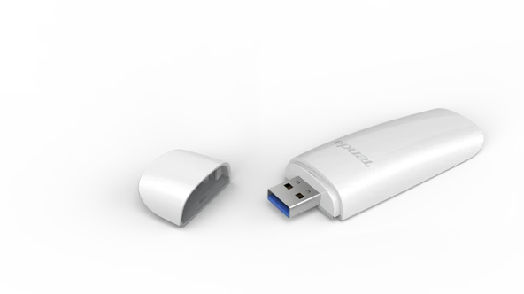 TENDA U18 AX1800 DUAL-BAND USB ADAPTÖR WIFI6 - Resim 2