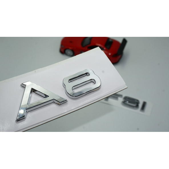 Audi A8 55 TFSi Krom ABS 3M 3D Bagaj Yazı Logo Orjinal Ürün ürün görseli 1