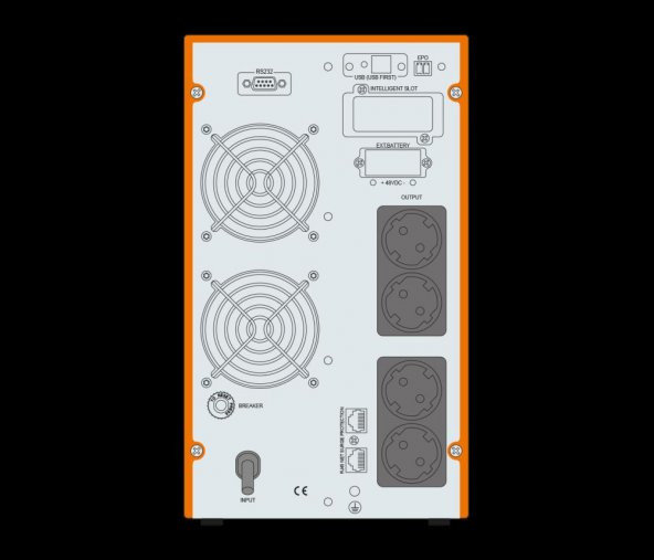 Makelsan Powerpack SE Serisi 2 kVA Online 1F-1F 4-9Ah Akü Güç Kaynağı - 2