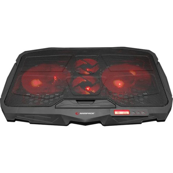 Addison Rampage AD-RC4 Siyah 2-125 mm+2-70mm Işıklı Fan 15"-17" Notebook Soğutucu Stand - 2