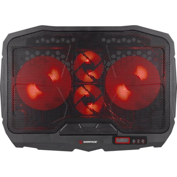 Addison Rampage AD-RC4 Siyah 2-125 mm+2-70mm Işıklı Fan 15"-17" Notebook Soğutucu Stand - 3