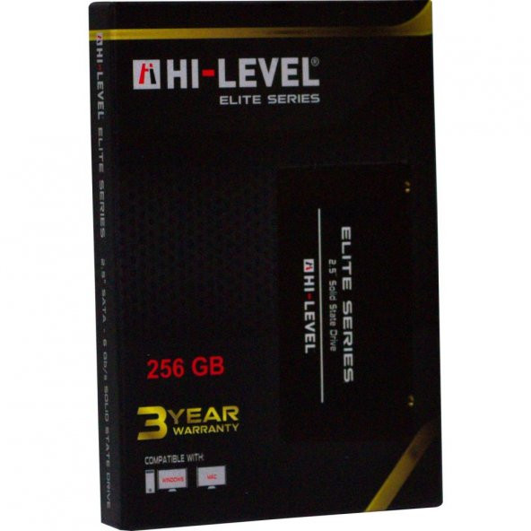 Hi-Level 256GB Elite 560MB-540MB-s Sata 3 2.5" SSD HLV-SSD30ELT-256G Ssd Harddisk - 2