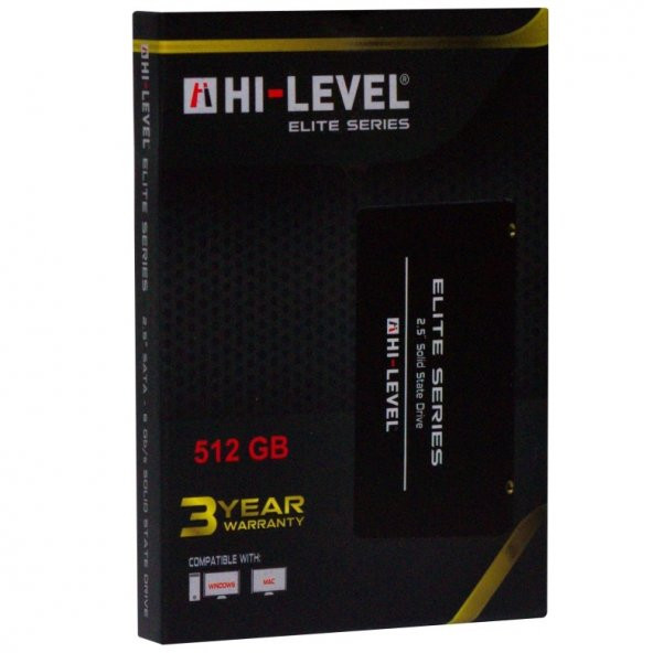 Hi-Level 512GB Elite HLV-SSD30ELT-512G 560-540MB-s 2.5" SATA3 Kızaksız SSD Disk - 2