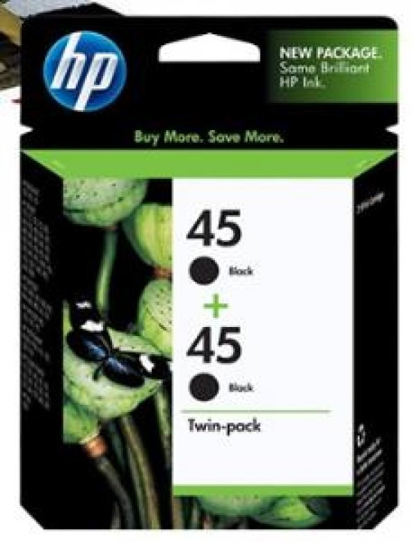 HP 45 Black Siyah 42ML 51645AA 2Lİ Paket Kartuş CC625A ürün görseli
