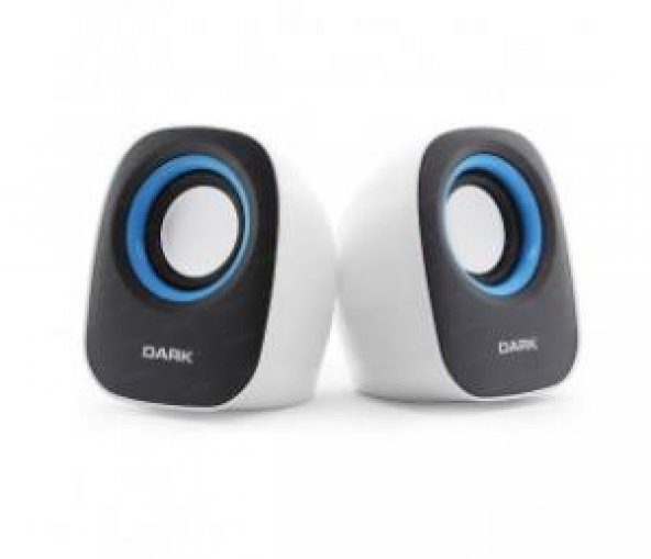 Dark  DK-AC-SP100 Beyaz 1+1 Multimedia USB Speaker