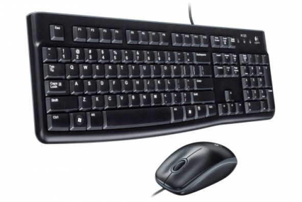 Logitech 920-002560 MK120 Q Usb Standart Kablolu Klavye Mouse Set ürün görseli 1