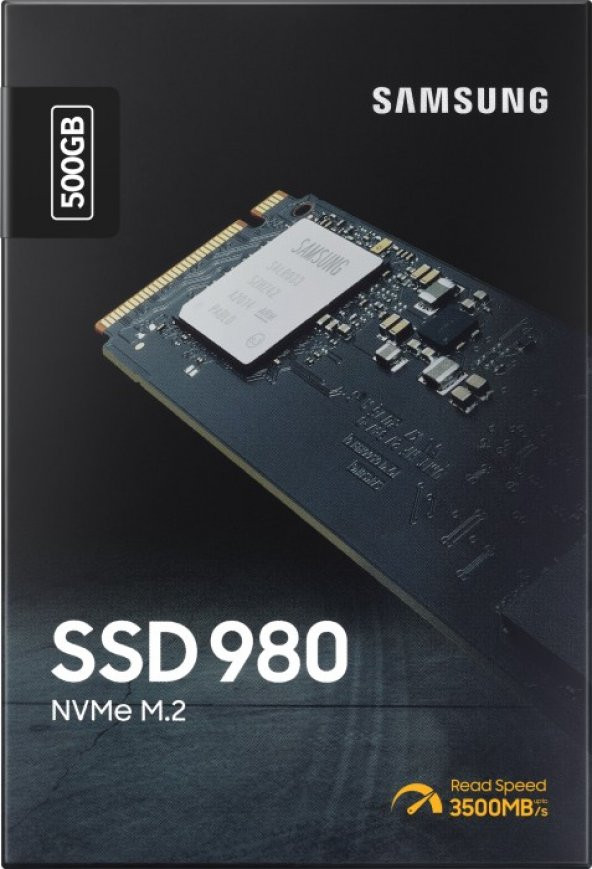 Samsung 500GB 980 M.2 2280 NVMe 3100MB- s 2600MB-s MZ-V8V500BW Ssd Harddisk - 2
