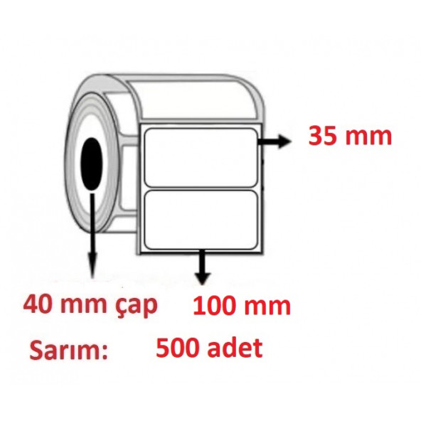 35x100 ECO TERMAL ETİKET( 500lü )