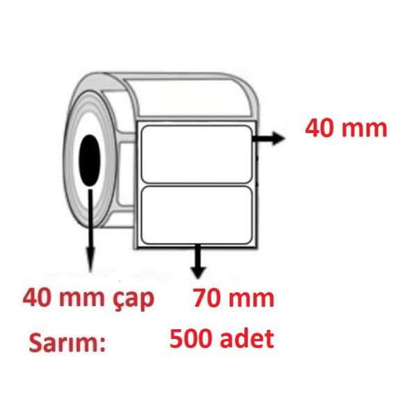 40x70 ECO TERMAL ETİKET( 500lü )