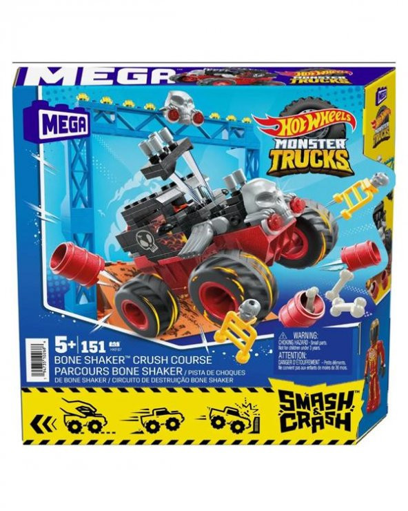 Mega Bloks Hot Wheels Smash N Crash Bone Shaker Çarpışma Pisti HKF87