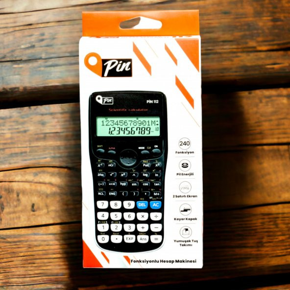 Pin 112 Siyah 240 Fonksiyonlu Hesap Makinesi - 3