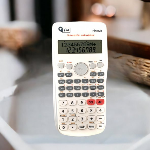 Pin 112B Beyaz 240 Bilimsel Fonksiyonlu Hesap Makinesi - Resim 4