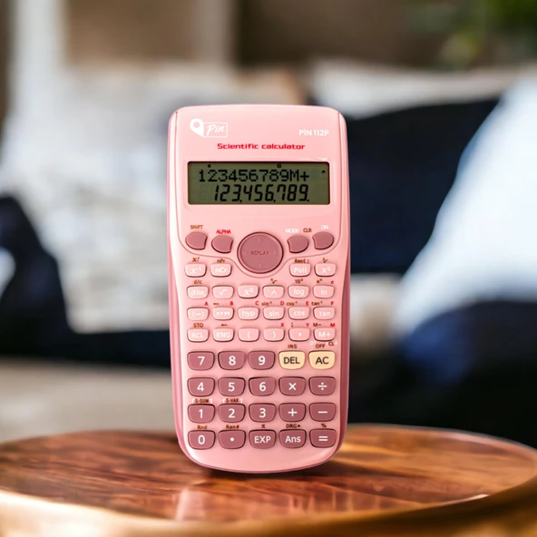 Pin 112P Pembe 240 Bilimsel Fonksiyonlu Hesap Makinesi GKE - Resim 3