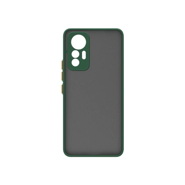 Xiaomi Mi 12 Lite Kılıf Zore Hux Düğme ve Kapak Zıt Renk Kılıf - 3