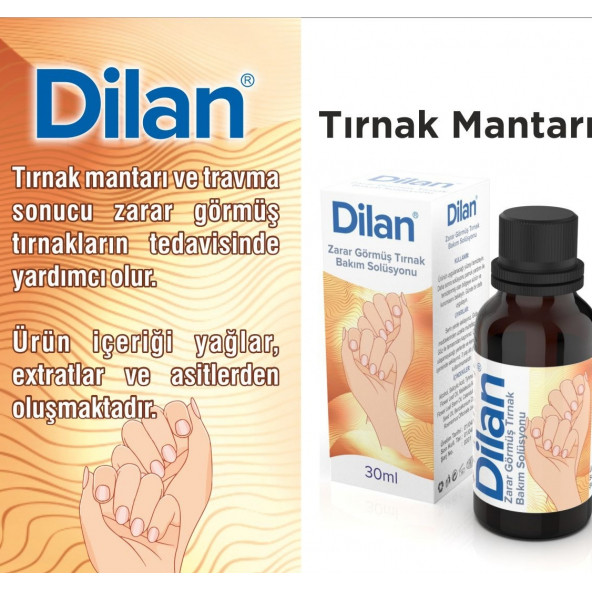 Dilan Zarar Görmüş Tırnak Bakım Solüsyonu 30 ML