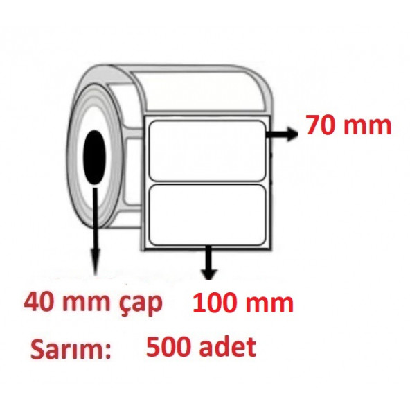 70x100 ECO TERMAL ETİKET ( 500 lü )