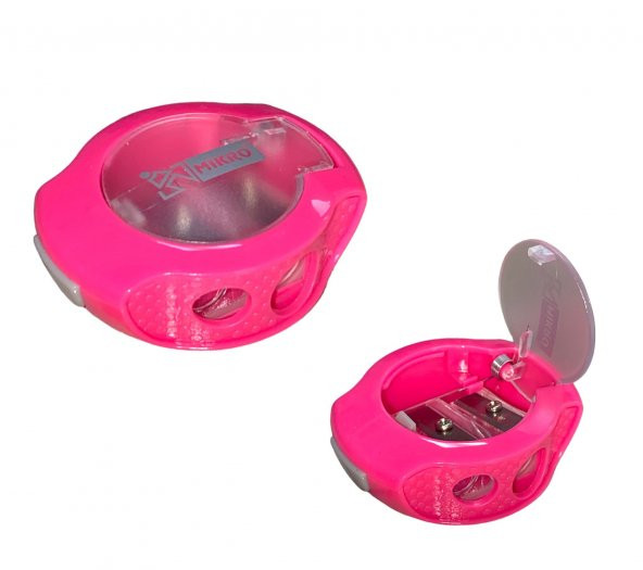 Mikro Mk-1331 Çift Gözlü Kalemtraş - Pembe