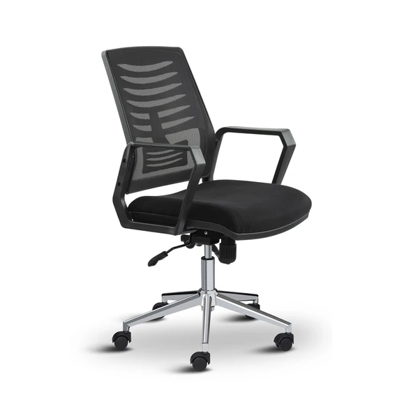 Asbir Mobilya Metis Metal Ayaklı Çalışma Koltuğu Ofis Sandalyesi  Bilgisayar Koltuğu - 3