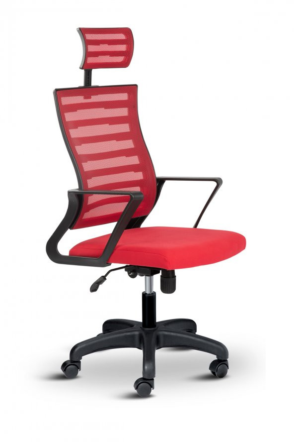 Asbir Mobilya Capri Başlıklı Fileli Ev Ofis Koltuğu Çalışma Koltuğu Bilgisayar Sandalyesi