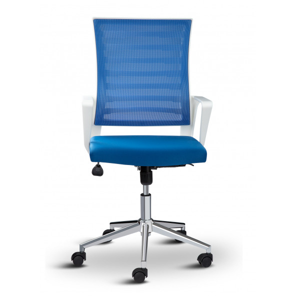 Asbir Mobilya Ceo Fileli Çalışma Koltuğu Ofis Sandalyesi Çalışma Sandalyesi Mavi - 5