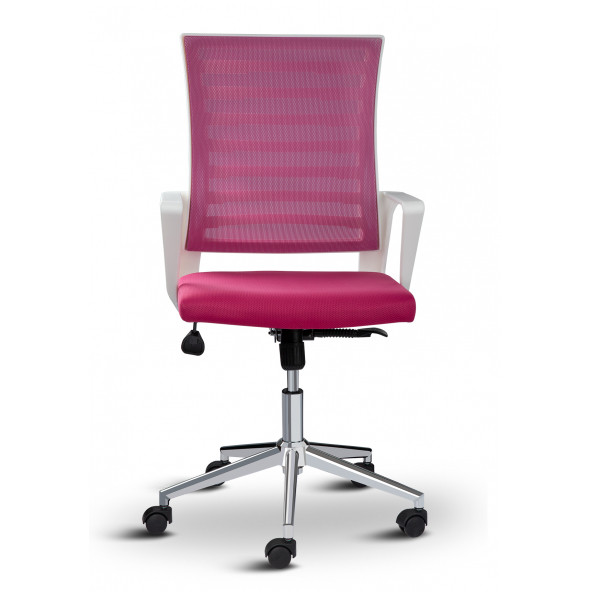 Asbir Mobilya Ceo Fileli Çalışma Koltuğu Ofis Sandalyesi Çalışma Sandalyesi Pembe - 5