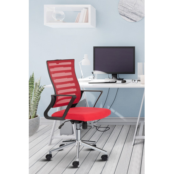 Asbir Mobilya Capri Fileli Ev Ofis Koltuğu Çalışma Koltuğu Bilgisayar Sandalyesi - 5